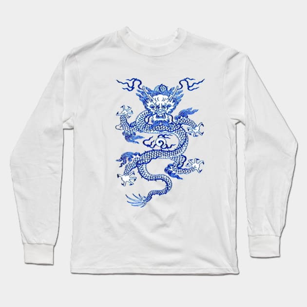 Quianlong Dragon Long Sleeve T-Shirt by Izmet